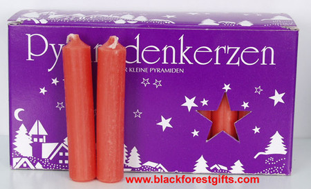 81544021 Red Medium Candles for Christmas Pyramid