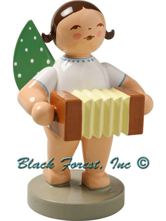 650-8 Standing Angel with Accordion from Wendt and Kuhn