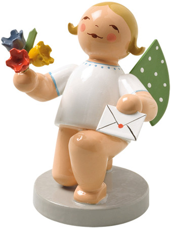 650-153 Wendt and Kuhn Kneeling Angel with Flowers 650-153 Wendt and Kuhn Kneeling Angel with Flowers