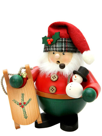 1-465 Santa with Sled Incense Burner Christian Ulbricht Smoker