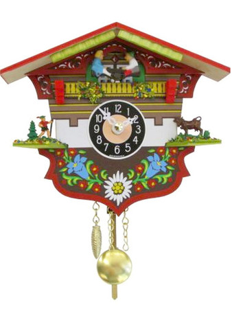 0143KQP Quartz Chiming Pendulum Miniature Clock