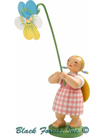 5248-9 Girl with Pansy from Wendt and Kuhn