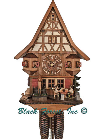 8T 526-9 Anton Schneider 8 Day Beer Drinkers Cuckoo Clock