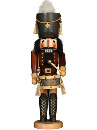 32-349 Ulbricht Drummer Natural Nutcracker