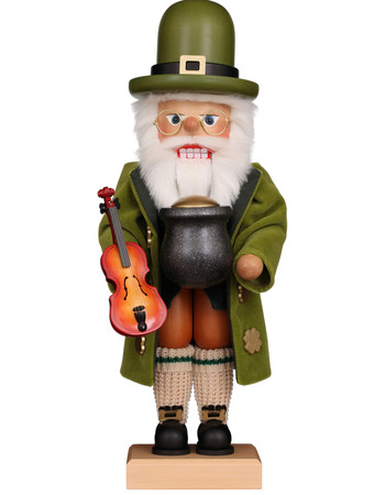 0-835 Ulbricht Irish Santa Nutcracker