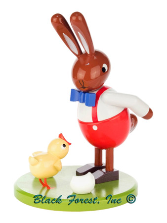 224-338 Easter Bunny Rabbit with Chick from Germany