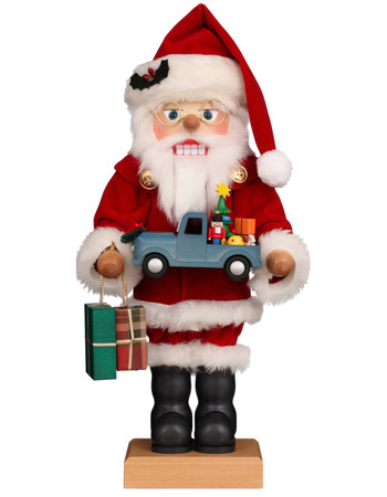 0-852 Ulbricht Santa with Truck Nutcracker