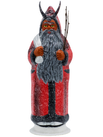 11-295 Red Krampus from Ino Schaller Paper Mache Candy Container