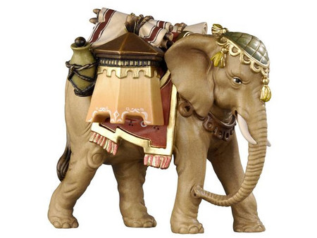 801180 Elephant with Pack Painted Kostner Nativity from Italy