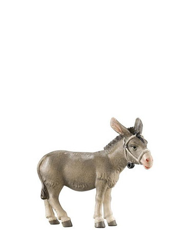 801061 Escape Donkey Real Wood Painted Kostner Nativity from Pema in Italy