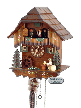 Q5403-10 Anton Schneider Quartz Battery Beer Drinker Cuckoo Clock