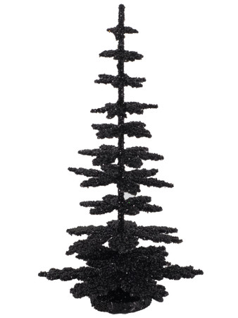 15cm-B Black Tree for Krampus from Ino Schaller Paper Mache Candy Container