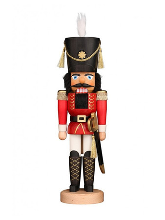 32-578 Christian Ulbricht Red and Gold Soldier Nutcracker