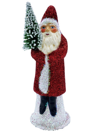 23191 Red Glitter Santa from Ino Schaller