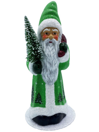 23283 Green Santa with Tree Décor from Ino Schaller