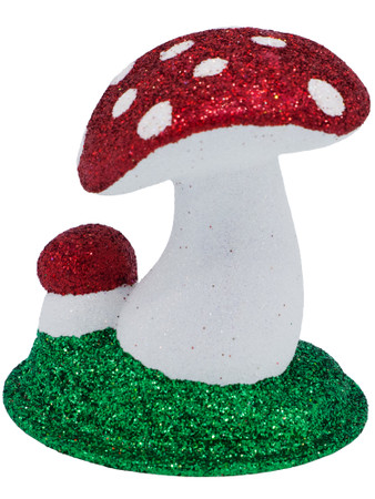 11-5-Red-Wh-WH Double Red Mushroom from Ino Schaller Paper Mache