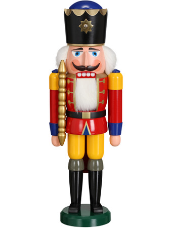 11201-1 Red King Nutcracker from Seiffener Volkskunst