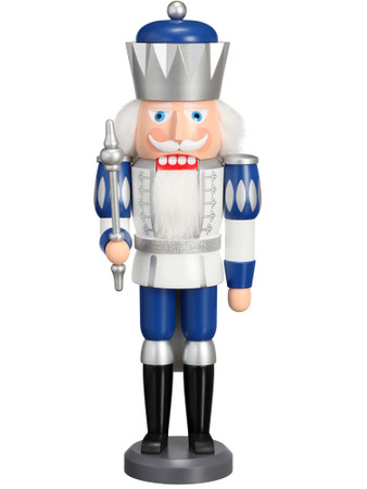 11262 Blue King Exclusive Nutcracker from Seiffener Volkskunst