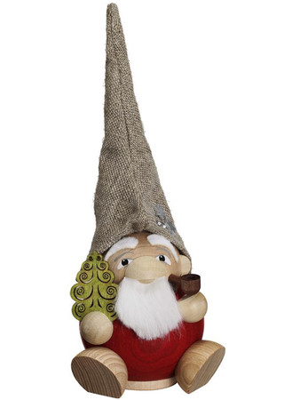 19035 Santa Claus Forest Gnome Smoker from Seiffener Volkskunst