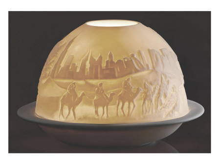22388 Dubai Bernardaud Porcelain Lithophane Votive Candle
