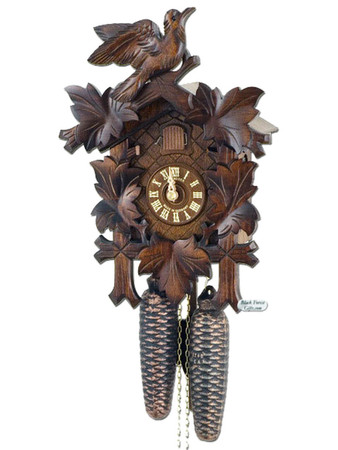 8T100-9 8 day Anton Schneider 5 Leaf German Cuckoo Clock