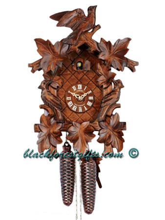 8T112-9 8 day Anton Schneider 3 Bird German Cuckoo Clock