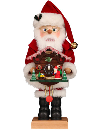 0-891 Santa Nutcracker with Working Clock from Christian Ulbricht