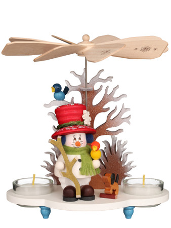 33-217 Snowman Ulbricht Tea Light German Pyramid