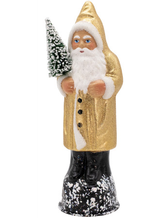 2639 Gold Glitter with Tree Santa from Ino Schaller