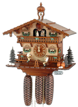 8TMT267-9 Anton Schneider 8 Day See Saw Cuckoo Clock