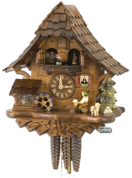 6244TQ Quartz Dual Beer Drinkers Musical Cuckoo Clock
