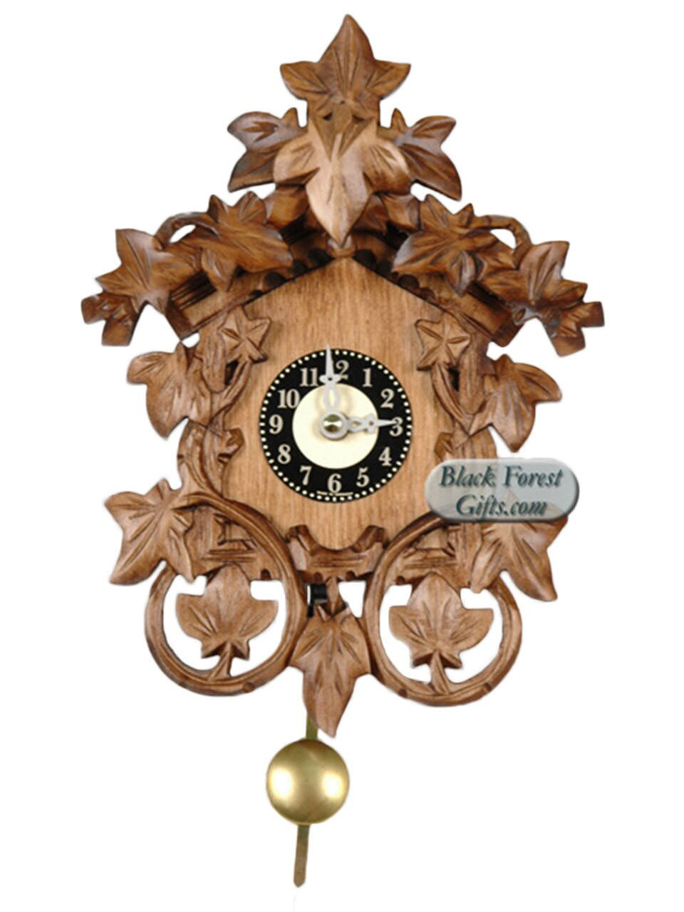 0138QP Quartz Cuckoo Sound Carved Miniature Clock