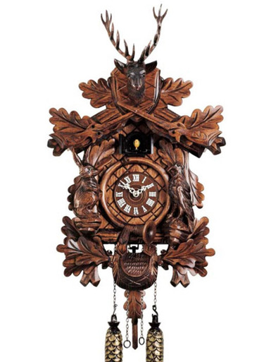 334Q Hones Quartz Battery Hunters Cuckoo Clock