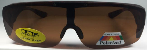 Polarized glasses available in brown (shown) or black