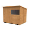 Forest Garden Shed Overlap Dip Treated Pent 8'x6