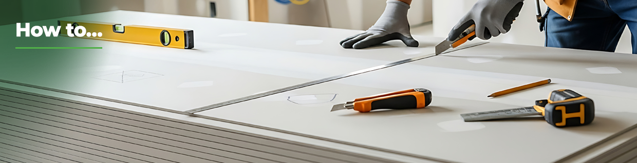 How to cut plasterboard