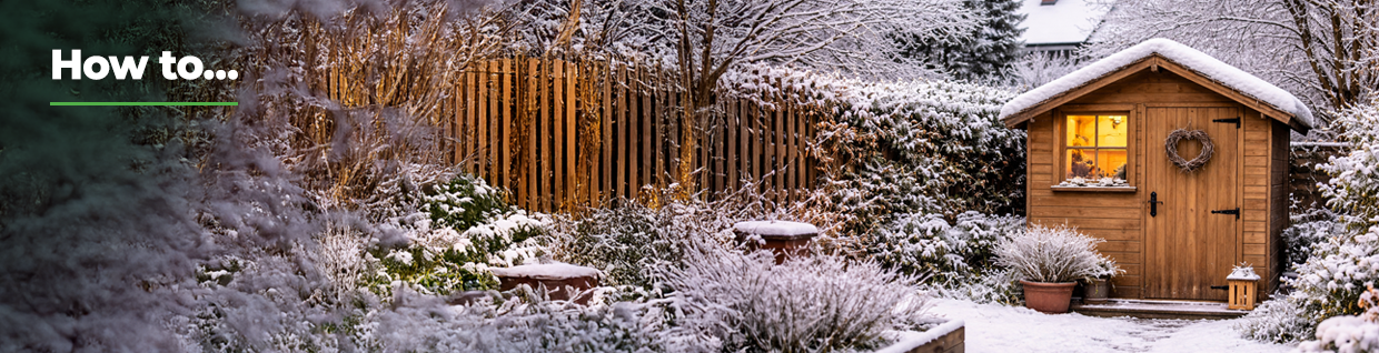 How to waterproof a shed for winter