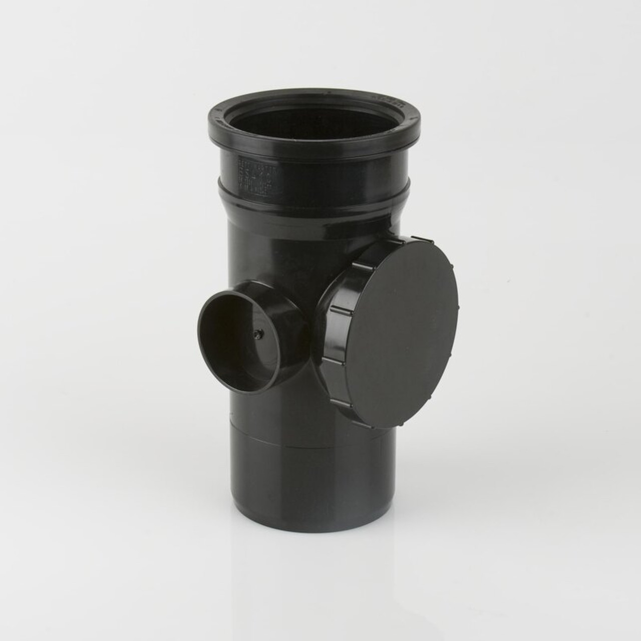 Product image for Brett Martin 110mm Soil Access Pipe, Single Socket, Black