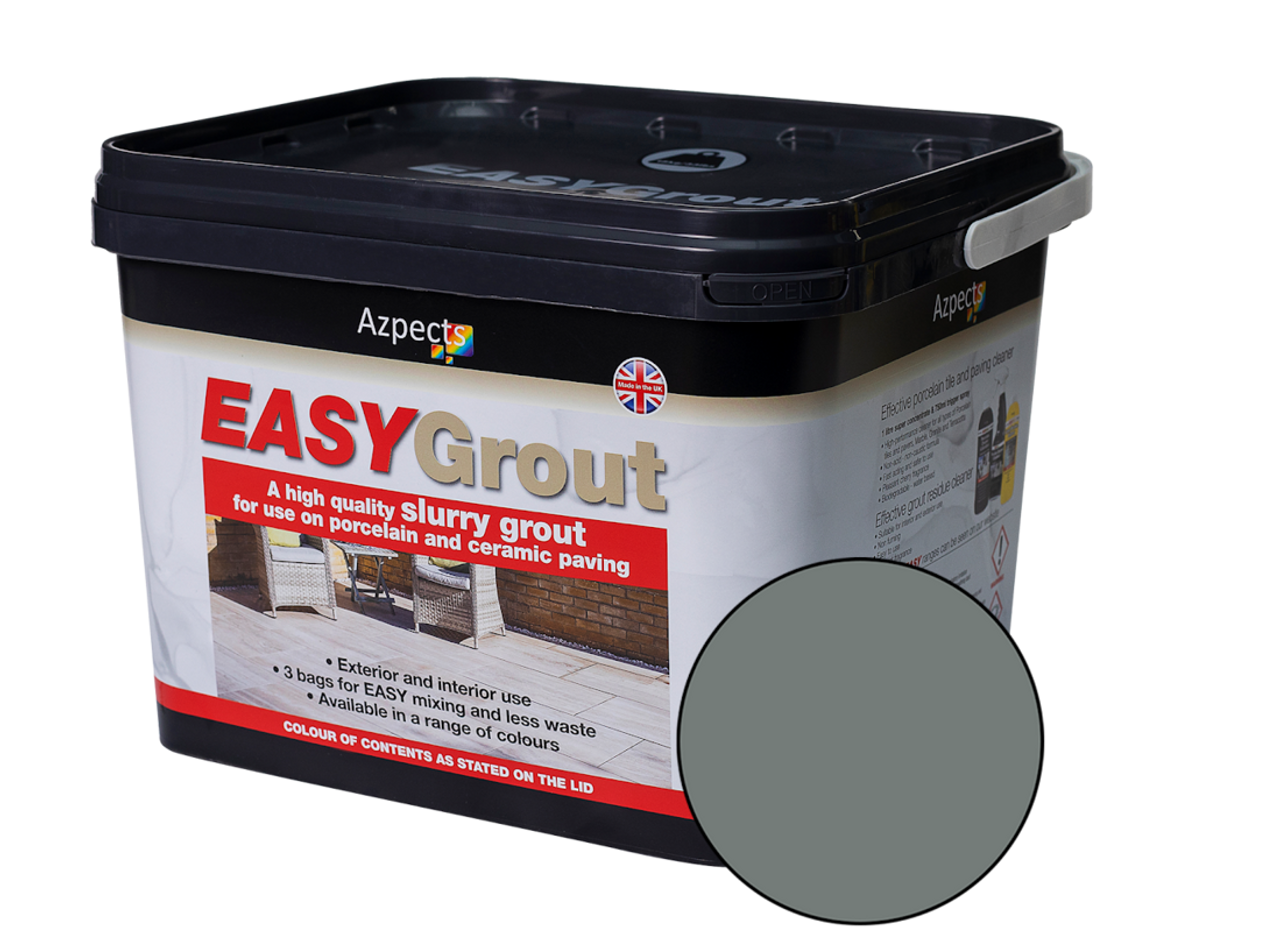 Image of Azpects Easy Grout Porcelain Slurry Grout Grafito 15kg (7016)
