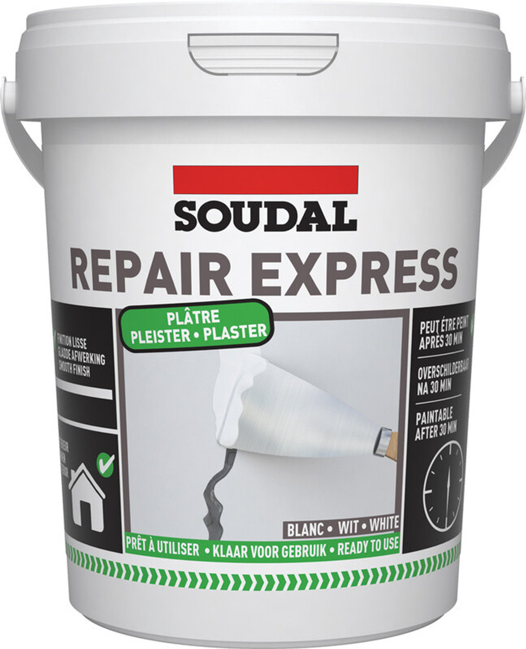 Product image for Soudal Repair Express Plaster White 900ml (152306)