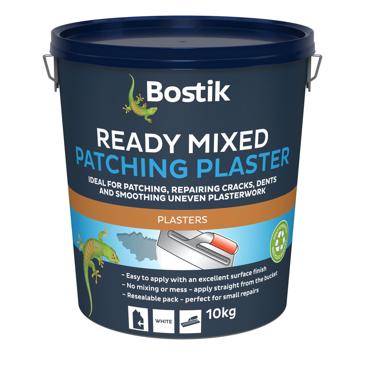 Product image for Bostik Ready Mixed Patching Plaster 10Kg