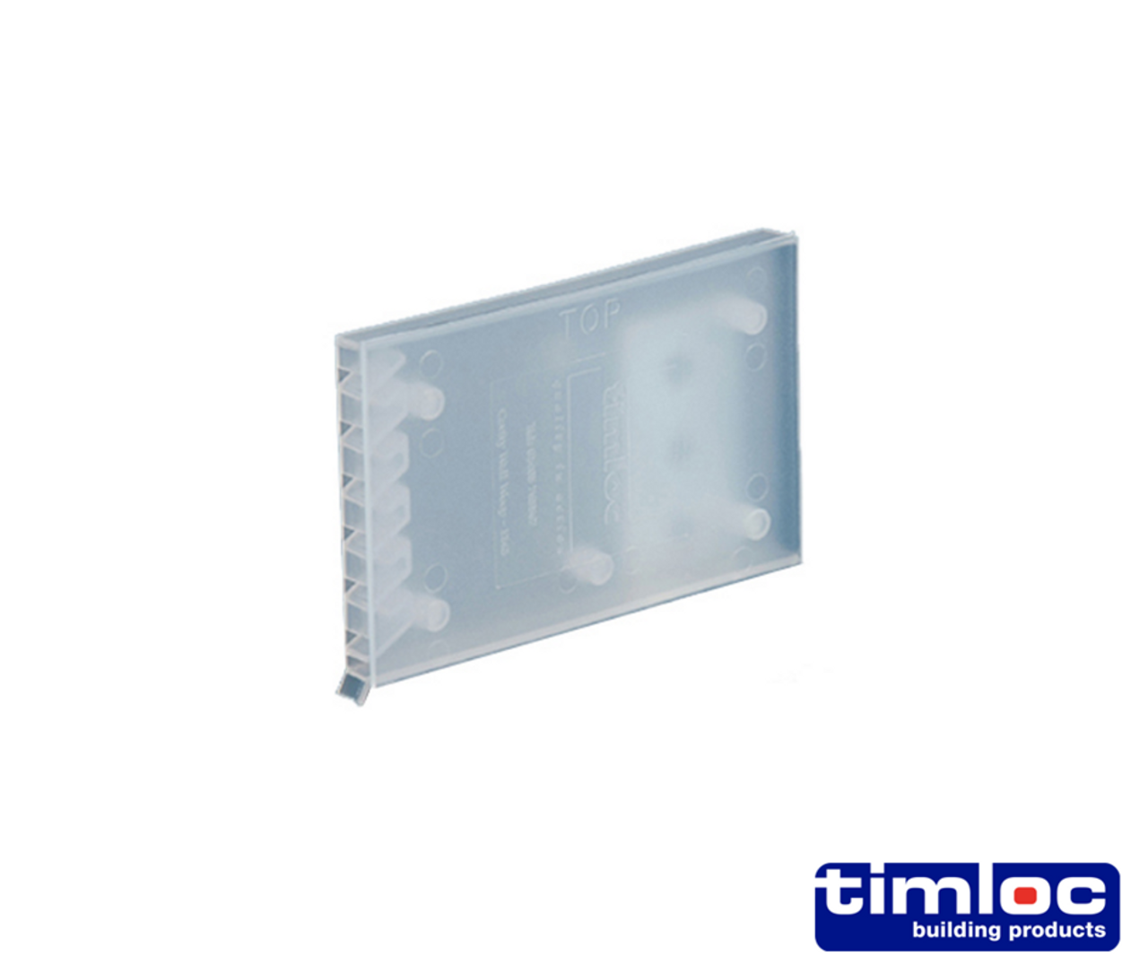 Product image for Timloc Cavity Wall Weep Vent 100 x 65 x 10mm Clear