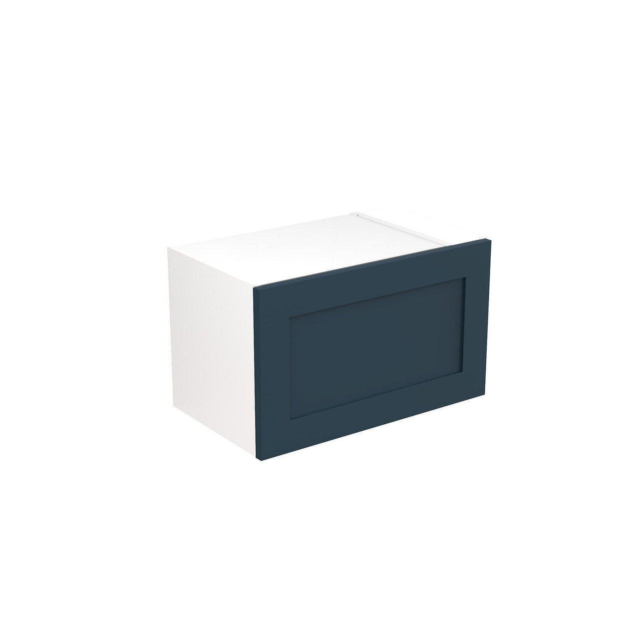 KitchenKit Shaker Ultra Matt Indigo Blue Wall Unit Bridge Rigid Cabinet ...
