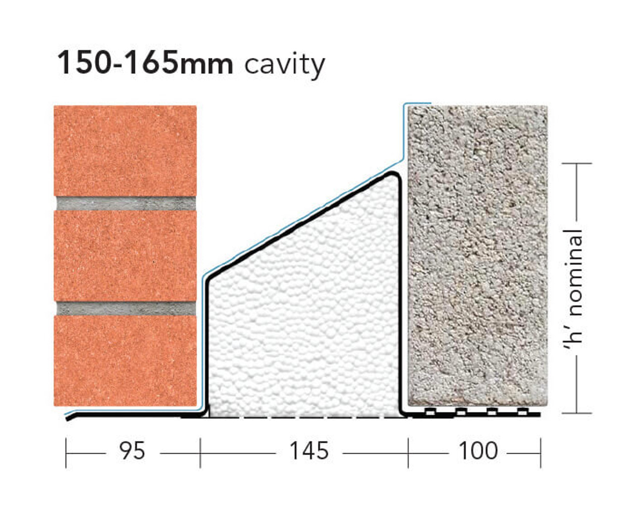 Product image for IG Steel Lintel L1/HD 150 1500mm IH1515