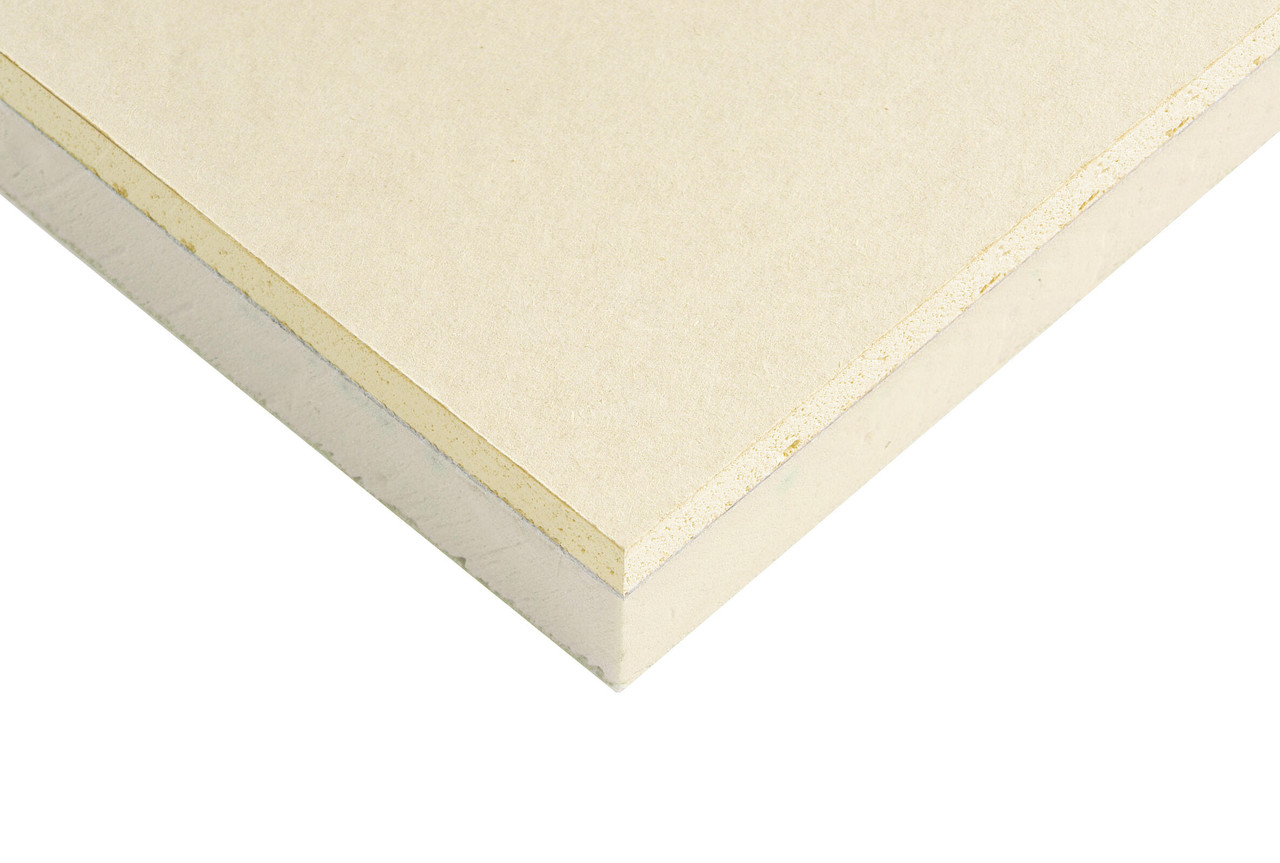 Product image for Siniat Insulated Plasterboard Thermal PIR TE 2400x1200x37.5mm