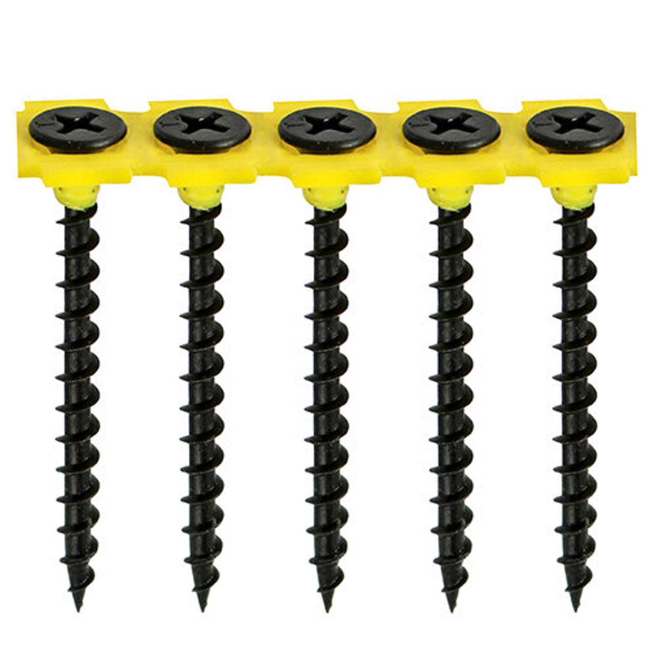 Product image for Timco Collated Course Drywall Timber Stud Plasterboard Screws PH2 Black 3.5 x 35mm (1000 Pack) 00035COLDYS