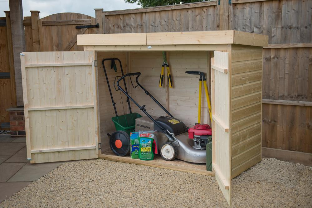 Forest Garden Shiplap Pent Large Garden Store Pressure Treated 1950 x ...