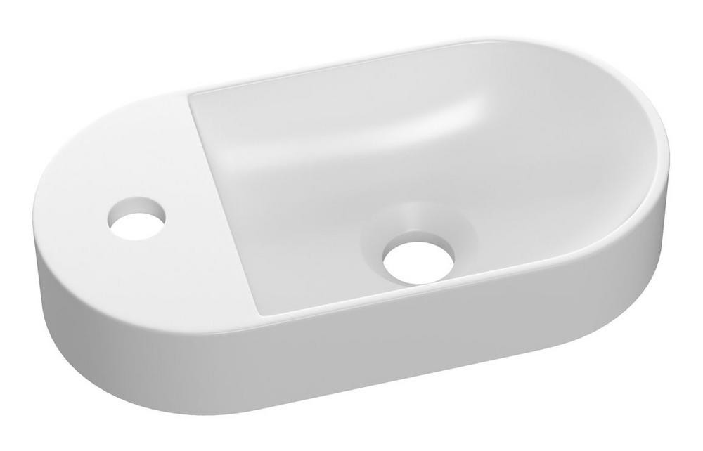 Avari Leven 380x200mm Mini Resin Washbowl White - Howarth Timber ...