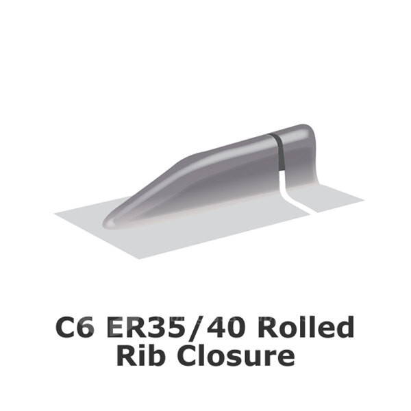 Cure It Rolled Rib Closure | GRP Roofing | Howarth Timber