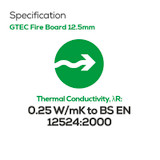 Siniat GTEC Fire Board Plasterboard Tapered Edge 1800 x 900 x 12.5mm